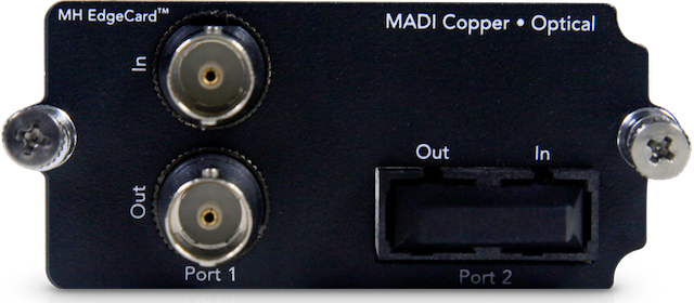 MH EdgeCard - MADI (1x Copper/1x Optical)